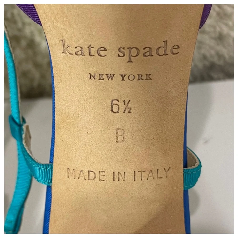 Kate Spade 'Stella' Slingback Heels EUC